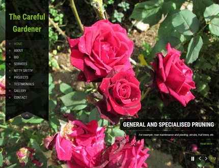 Website for The Careful Gardener